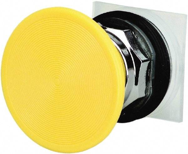 Schneider Electric - 30mm Mount Hole, Extended Straight, Pushbutton Switch Only - Yellow Pushbutton, Momentary (MO) - Apex Tool & Supply