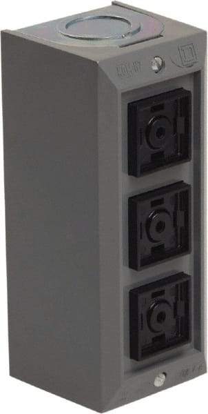 Schneider Electric - 3 Operator, Projecting Pushbutton Control Station - No Legend, Momentary Switch, 2NO/3NC Contact, NEMA 1 - Apex Tool & Supply