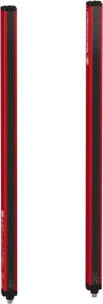Telemecanique Sensors - 31 Beam, 24.02 Inch Height Protection, 10, 20m Max Sensing, 14 to 131°F, Hand Protection 4, Safety Light Curtain - 24 VDC, Red, Aluminum - Apex Tool & Supply
