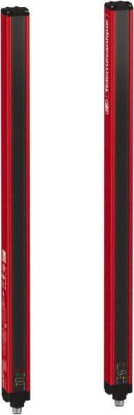 Telemecanique Sensors - 23 Beam, 18.11 Inch Height Protection, 10, 20m Max Sensing, 14 to 131°F, Hand Protection 4, Safety Light Curtain - 24 VDC, Red, Aluminum - Apex Tool & Supply
