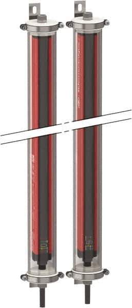 Telemecanique Sensors - 38 Beam, 29.92 Inch Height Protection, 8, 17m Max Sensing, -13 to 131°F, Hand Protection 4, Safety Light Curtain - 24 VDC, Red - Apex Tool & Supply