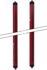 Telemecanique Sensors - 46 Beam, 41.73 Inch Height Protection, 4, 12m Max Sensing, 14 to 131°F, Hand Protection 4, Safety Light Curtain - 24 VDC, Red, Aluminum - Apex Tool & Supply
