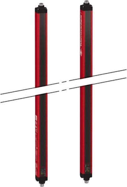 Telemecanique Sensors - 31 Beam, 29.92 Inch Height Protection, 4, 12m Max Sensing, 14 to 131°F, Hand Protection 4, Safety Light Curtain - 24 VDC, Red, Aluminum - Apex Tool & Supply