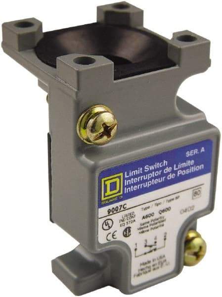 Square D - 1.55 Inch Long, Metal Body, Limit Switch Standard Plug In Unit - For Use with 9007C Heavy Duty Industrial Limit Switches - Apex Tool & Supply