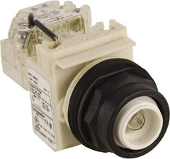 Schneider Electric - 120 V Press-to-Test Indicating Light - Round Lens, Screw Clamp Connector, Corrosion Resistant, Dust Resistant, Oil Resistant - Apex Tool & Supply
