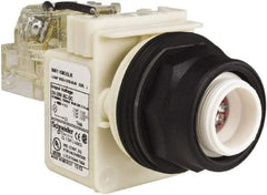 Schneider Electric - 28 V Red Lens LED Pilot Light - Round Lens, Screw Clamp Connector, 54mm OAL x 42mm Wide, Vibration Resistant - Apex Tool & Supply