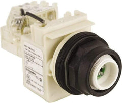Schneider Electric - 120 V LED Press-to-Test Indicating Light - Round Lens, Screw Clamp Connector, Corrosion Resistant, Dust Resistant, Oil Resistant - Apex Tool & Supply