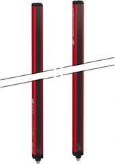 Telemecanique Sensors - 60 Beam, 24.02 Inch Height Protection, 3, 6m Max Sensing, 14 to 131°F, Finger/Hand Protection 4, Safety Light Curtain - 24 VDC, Red, Aluminum - Apex Tool & Supply