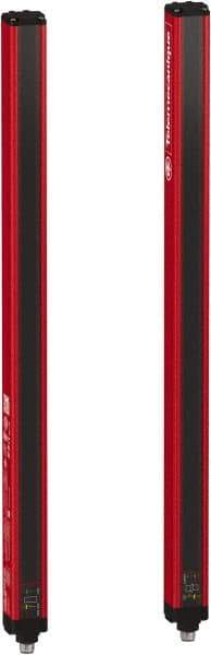 Telemecanique Sensors - 45 Beam, 18.11 Inch Height Protection, 3, 6m Max Sensing, 14 to 131°F, Finger/Hand Protection 4, Safety Light Curtain - 24 VDC, Red, Aluminum - Apex Tool & Supply