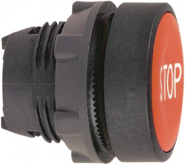 Schneider Electric - 22mm Mount Hole, Flush, Pushbutton Switch Only - Round, Red Pushbutton, Nonilluminated, Momentary (MO) - Apex Tool & Supply