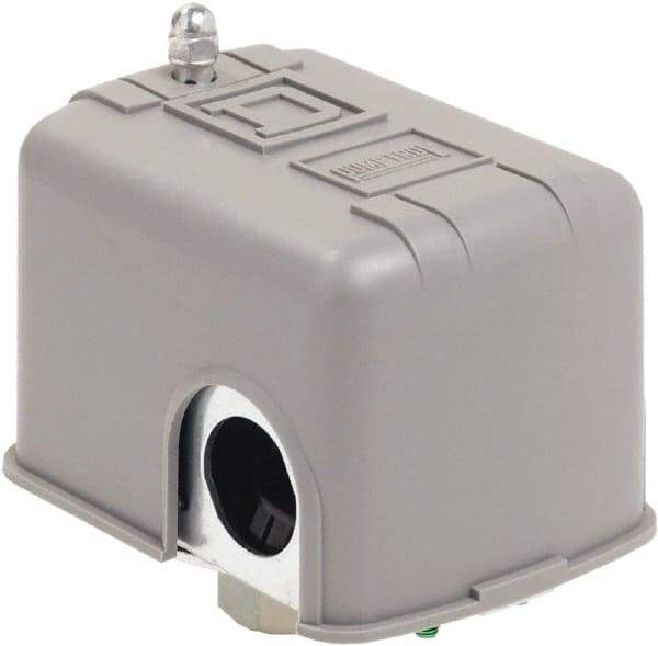 Square D - 1 and 3R NEMA Rated, 20 to 40 psi, Electromechanical Pressure and Level Switch - Adjustable Pressure, 575 VAC, L1-T1, L2-T2 Terminal, For Use with Square D Pumptrol - Apex Tool & Supply