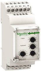 Schneider Electric - 2NO/2NC, 24-240 VAC/DC Control Relay - 2, 10, 50 to 20, 100, 500 Milliamp, DIN Rail Mount - Apex Tool & Supply