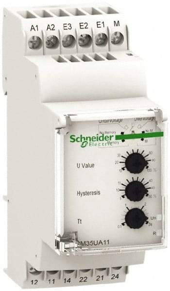 Schneider Electric - 2NO/2NC, 24-240 VAC/DC Control Relay - DIN Rail Mount - Apex Tool & Supply