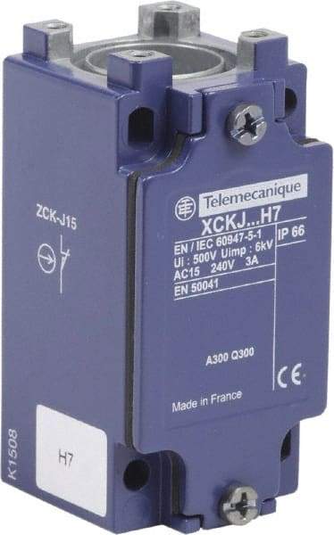 Telemecanique Sensors - 3.7 Inch Long, Metal Body, Limit Switch Body - For Use with Limit Switches - Apex Tool & Supply