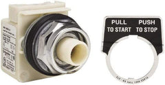 Schneider Electric - 30mm Mount Hole, Extended Straight, Pushbutton Switch Only - Maintained (MA) - Apex Tool & Supply
