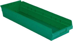 LEWISBins+ - 23-5/8" Deep, Green Hopper Shelf Bin - 4" High x 8-3/8" Wide x 23-5/8" Long - Apex Tool & Supply