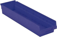 LEWISBins+ - 23-5/8" Deep, Blue Hopper Shelf Bin - 4" High x 6-5/8" Wide x 23-5/8" Long - Apex Tool & Supply