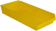 LEWISBins+ - 23-5/8" Deep, Yellow Hopper Shelf Bin - 4" High x 11-1/8" Wide x 23-5/8" Long - Apex Tool & Supply