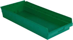 LEWISBins+ - 23-5/8" Deep, Green Hopper Shelf Bin - 4" High x 11-1/8" Wide x 23-5/8" Long - Apex Tool & Supply