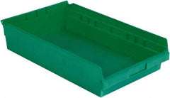 LEWISBins+ - 17-7/8" Deep, Green Hopper Shelf Bin - 4" High x 11-1/8" Wide x 17-7/8" Long - Apex Tool & Supply