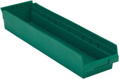 LEWISBins+ - 23-5/8" Deep, Green Hopper Shelf Bin - 4" High x 6-5/8" Wide x 23-5/8" Long - Apex Tool & Supply