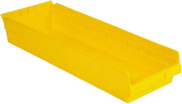 LEWISBins+ - 23-5/8" Deep, Yellow Hopper Shelf Bin - 4" High x 8-3/8" Wide x 23-5/8" Long - Apex Tool & Supply