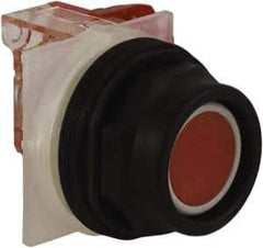 Schneider Electric - 30mm Mount Hole, Extended Straight, Pushbutton Switch with Contact Block - Red Pushbutton, Momentary (MO) - Apex Tool & Supply