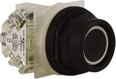 Schneider Electric - 30mm Mount Hole, Extended Straight, Pushbutton Switch with Contact Block - Black Pushbutton, Momentary (MO) - Apex Tool & Supply