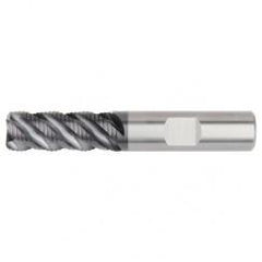 1/2x1/2x1-1/4x3 .040R 4FL Carbide Roughing End Mill-Weldon Shank-AlTiN - Apex Tool & Supply