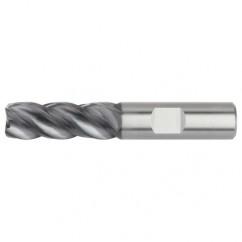 7/16x7/16x7/8x2-1/2 4FL Square Carbide End Mill-Round Shank-AlTiN - Apex Tool & Supply