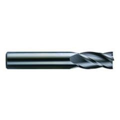 25/64 Dia. x 2-3/4 Overall Length 4-Flute Square End Solid Carbide SE End Mill-Round Shank-Center Cut-AlTiN - Apex Tool & Supply