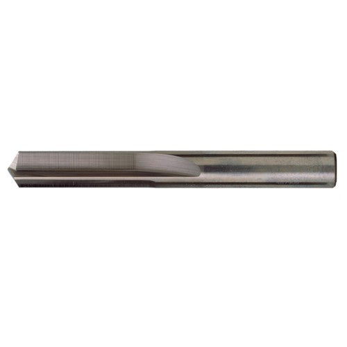 ‎#37 Dia. × 0.104″ Shank × 13/16″ Flute Length × 1-13/16″ OAL, Stub, 140°, Bright, 2xD Flute, Round Solid Carbide Drill - Exact Industrial Supply