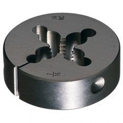‎1/2-14 NPT 2″ OD Carbon Steel Round Adjustable Die - Taper Pipe - Apex Tool & Supply