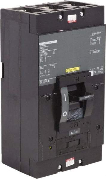 Square D - 400 Amp, 600 V, 3 Pole, Panel Mount Molded Case Circuit Breaker - Magnetic Trip, Multiple Breaking Capacity Ratings - Apex Tool & Supply