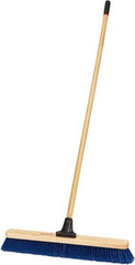 Harper Brush - 24" Medium Duty Polypropylene Push Broom - 2-7/8" Bristle Length, Wood Block, Bolt-On Handle Connection, Handle Included - Apex Tool & Supply
