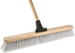 Harper Brush - 24" Fine Particle Synthetic Push Broom - 2-7/8" Bristle Length, Wood Block, Bolt-On Handle Connection, Handle Included - Apex Tool & Supply