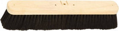Harper Brush - 18" Medium Duty Tampico Push Broom - 2-7/8" Bristle Length, Wood Block, Bolt-On Handle Connection, Handle Sold Separately - Apex Tool & Supply