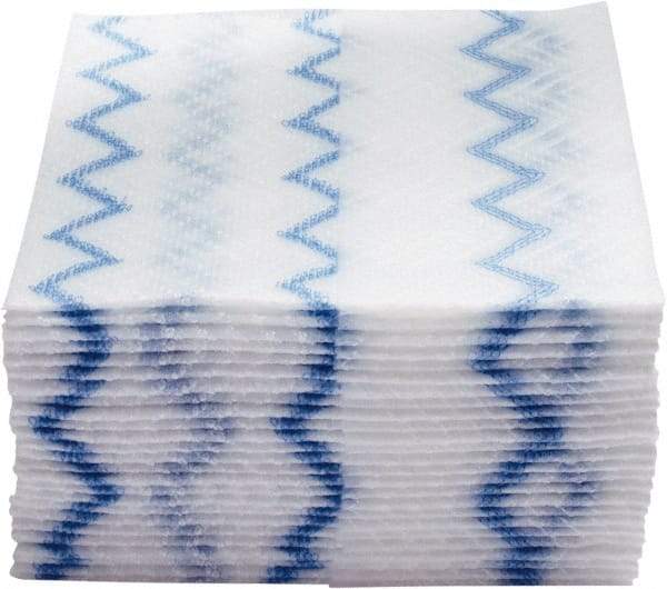 Rubbermaid - Dry Microfiber Wipes - 12" x 12" Sheet Size, White - Apex Tool & Supply