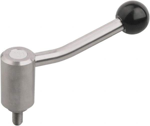 KIPP - 3/4-10, Stainless Steel Threaded Stud Adjustable Clamping Handle - 149mm OAL, 89.5mm High - Apex Tool & Supply