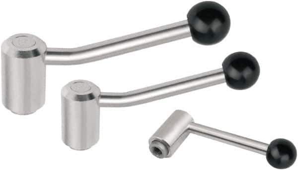 KIPP - 3/4-10, Stainless Steel Threaded Hole Adjustable Clamping Handle - 149mm OAL, 89.5mm High - Apex Tool & Supply
