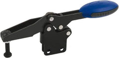 KIPP - Horizontal Handle, Manual Hold Down Toggle Clamp - U-Bar, Straight Base, Nitride/Oxide Finish, Steel - Apex Tool & Supply