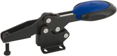 KIPP - Horizontal Handle, Manual Hold Down Toggle Clamp - U-Bar, Flanged Base, Nitride/Oxide Finish, Steel - Apex Tool & Supply
