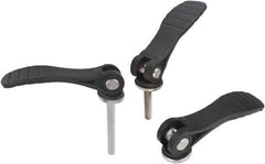 KIPP - 5/16-18, Fiberglass Reinforced Plastic Threaded Stud Adjustable Clamping Handle - 110mm OAL, 27.7mm High - Apex Tool & Supply