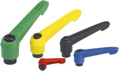KIPP - 3/8-16, Fiberglass Reinforced Plastic Threaded Hole Adjustable Clamping Handle - 109mm OAL, 66mm High - Apex Tool & Supply
