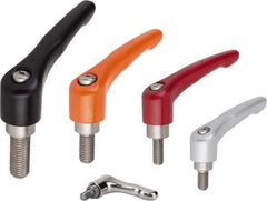 KIPP - 5/16-18, Zinc Threaded Stud Adjustable Clamping Handle - 91mm OAL, 58.5mm High - Apex Tool & Supply