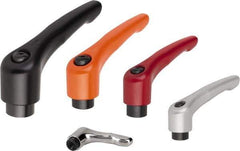 KIPP - 5/8-11, Zinc Threaded Hole Adjustable Clamping Handle - 126mm OAL, 77.5mm High - Apex Tool & Supply