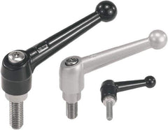 KIPP - M12, Zinc Threaded Stud Adjustable Clamping Handle - 108mm OAL, 72mm High - Apex Tool & Supply