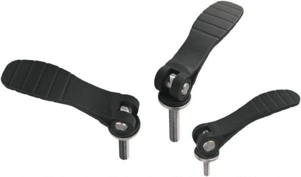 KIPP - 1/4-20, Fiberglass Reinforced Plastic Threaded Stud Adjustable Clamping Handle - 79.6mm OAL, 23.1mm High - Apex Tool & Supply