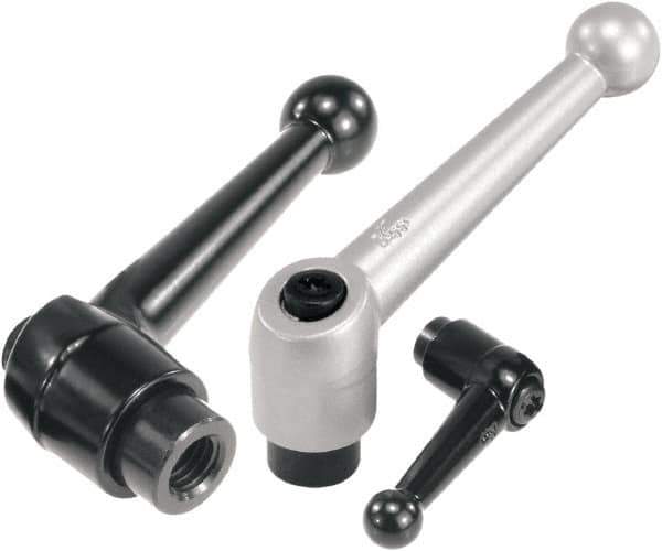 KIPP - 3/8-16, Zinc Threaded Hole Adjustable Clamping Handle - 108mm OAL, 72mm High - Apex Tool & Supply