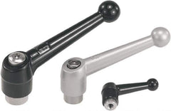 KIPP - #10-32, Zinc Threaded Hole Adjustable Clamping Handle - 46mm OAL, 35.5mm High - Apex Tool & Supply